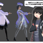 ライトで照らされて光る毛皮設定