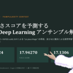 Kaggle PetFinder.my : 愛らしさスコアを予測する
